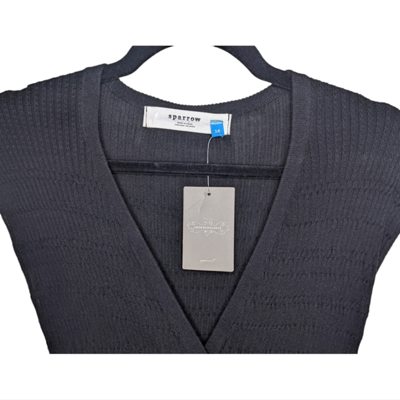 NWT Anthropologie Black Midi Sweater Dress – Size M 🖤 - Picture 6 of 11